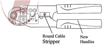 3Weg-Crimpzange für 8pol-Modularstecker - TWZ210