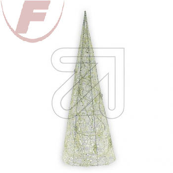 LED-Baumwoll-Pyramide, 16 LEDs 40cm warmweiß