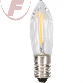 LED-Topkerze E10, 8/55V / 0,2W, warmweiß, innen, 3er Blister