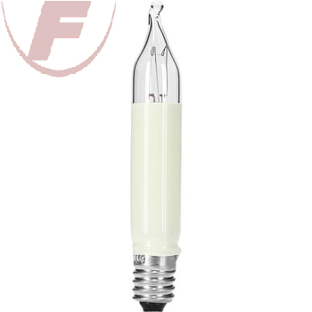 Kleinschaftkerze E10, 23V / 3W, innen, elfenbein, 3er Blister