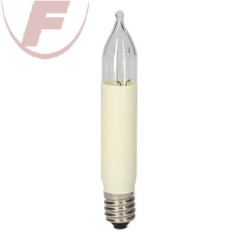 Kleinschaftkerze E10, 34V / 3W, innen, elfenbein, 3er Blister