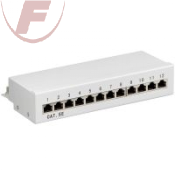 CAT 5e Ethernet Patch Panel 12 Port STP Geschirmt