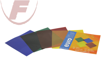 Farbfolienset 19x19cm rot, grün, blau, gelb