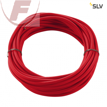 H03VV-F 3x0,75mm², PVC-Leitung - Meterware - textilumspannt rot