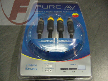 PureAV™ S-Video- und Digitaler Optischer Audio-Kabelsatz