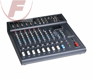 CLUB XS10+ 8 CH 10 IN MIXER+FX FUSSSCHALTER