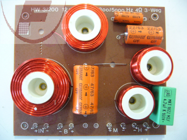 HW3-200, 3-Weg Frequenzweiche, 4 Ohm