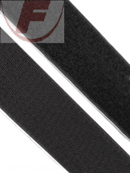 Klettband Hakenteil 20mm, selbstklebend, schwarz