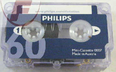 Minikassette für Anrufbeantworter, 2 x 30 Minuten