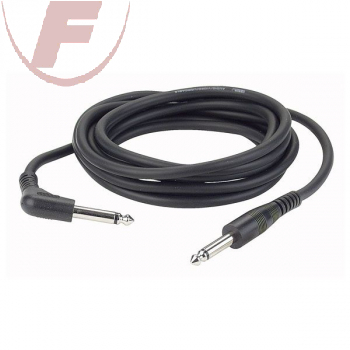 Mono-Kli.stecker 6,3 / Mono-90°-Kli.stecker 6,3, 6m -Audiokabel