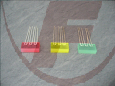LED-Zeile 5x15mm (3LEDs) Gelb RECHTECKIG PLAN gelb diffus