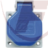Schutzkontakt-Einbausteckdose 16A blau, IP44