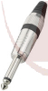 Mono-Klinkenstecker 6,3mm, Schwarz