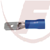 Flachstecker 2,8mm mit PVC-Isolation, blau 1.5 - 2.5 mm², 50 Stück.