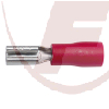Flachsteckhülse 2,8mm mit PVC-Isolation rot  0,5 - 1,5 mm², 20 Stück