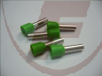 Aderendhülse mit Isolation, 6mm², grün, 12x20mm, 20 Stück