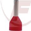 Duo-Aderendhülse mit Isolation 2x 1 mm² rot, 25Stück