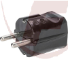 Schutzkontaktstecker schwarz