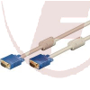 S-VGA-Kabel, 3m 15pol.  Stecker> 15pol. Stecker, Full HD, beige