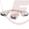 S-VGA-Y-Adapter-Kabel, 1 x SVGA-Stecker > 2 x SVGA-Buchse