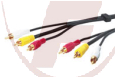 3xRCA-Stecker>3xRCA-Stecker RG59 5 m
