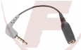 Klinke Adapterkabel,TRS to TRRS 0,1 m,3,5mm 4-polig auf 3-polig Kupplung