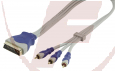 SCART/Cinch Component-Kabel 2,5 m