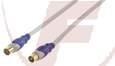 5m Standard Koax Kabel, Stecker - Kupplung 90dB