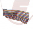 64-adrig Regenbogen-Flachkabel - Meterware - RM=1,27mm