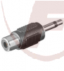 Adapter 3,5 mm Stecker Mono>Cinch Kupplung
