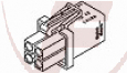 AMP172167-4, Steckgehäuse 4polig 2-reihig Mini-Universal-Mate N-Lok