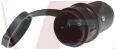 Schutzkontakt-Gummikupplung, 250V/16A, IP44, Schutzkappe