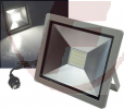 LED-Fluter SlimLine 100Watt, IP44, 6500lm, 4000K,120°, silber - "CTF-SLT 99"