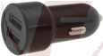 KFZ Lade-Adapter 24W In 12-24V=, Out 5V= 4,8A, 2x USB - "Duo 4,8A"