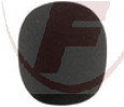 WS-60, Windschutz für Mikrofon, Ø=40-50mm, schwarz