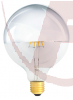 E27 LED-Globe / Kopfspiegel, Filament, 4,4Watt, 400lm, 2700K, silber  - 38756