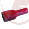 Flachsteckhülse 6,3mm mit PVC-Vollisolation, rot 0,5-1,5 mm², 10Stück