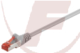 CAT 6 Patchkabel, S/FTP (PIMF), 3m, grau, 2x RJ 45 CCA Kupfergemisch