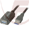 USB-3.0 Aktiv-Verlängerung 5,00m, USB-A/A Stecker/Buchse