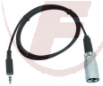 DMX Kabel XLR Stecker 3pol / Kli.stecker 3,5, 1m