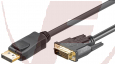 DisplayPort/DVI-D, 2m, DisplayPort-Stecker > DVI-D-Stecker Dual-Link (24+1 pin)