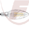 E14 LED-Kerze, 4Watt, 470lm, 2700K, 300°, klar, gedreht - LEDVANCE