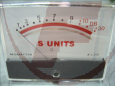 Drehspul-Einbauinstrument, S-Meter, 110x82 mm