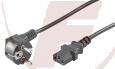 Netzkabel, 2m, Schutzkontakt-Winkelstecker>Kaltgerätekupplung 3x0,75