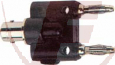 Adapter BNC-Buchse>  2x4mm-Stecker
