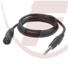 Mono-Klinkenstecker 6,3 / XLR Stecker, 1,5m - Audiokabel