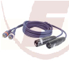 2x Cinchstecker / 2x XLR Stecker, 1,5m - Audiokabel