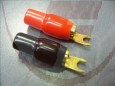 Gabelkabelschuh M5, 6 mm² rot,vergoldet