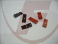 Jumper rot, mit Lasche RM 2,54mm (10 Stück)