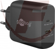 USB-C™ PD GaN Dual-Schnellladegerät (45 W) schwarz